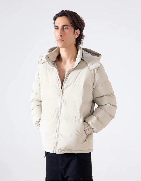 HOODED PUFFER JACKET